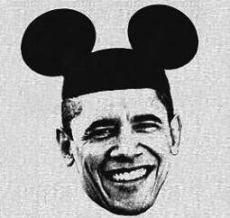 Obaman et Mickey Mouise